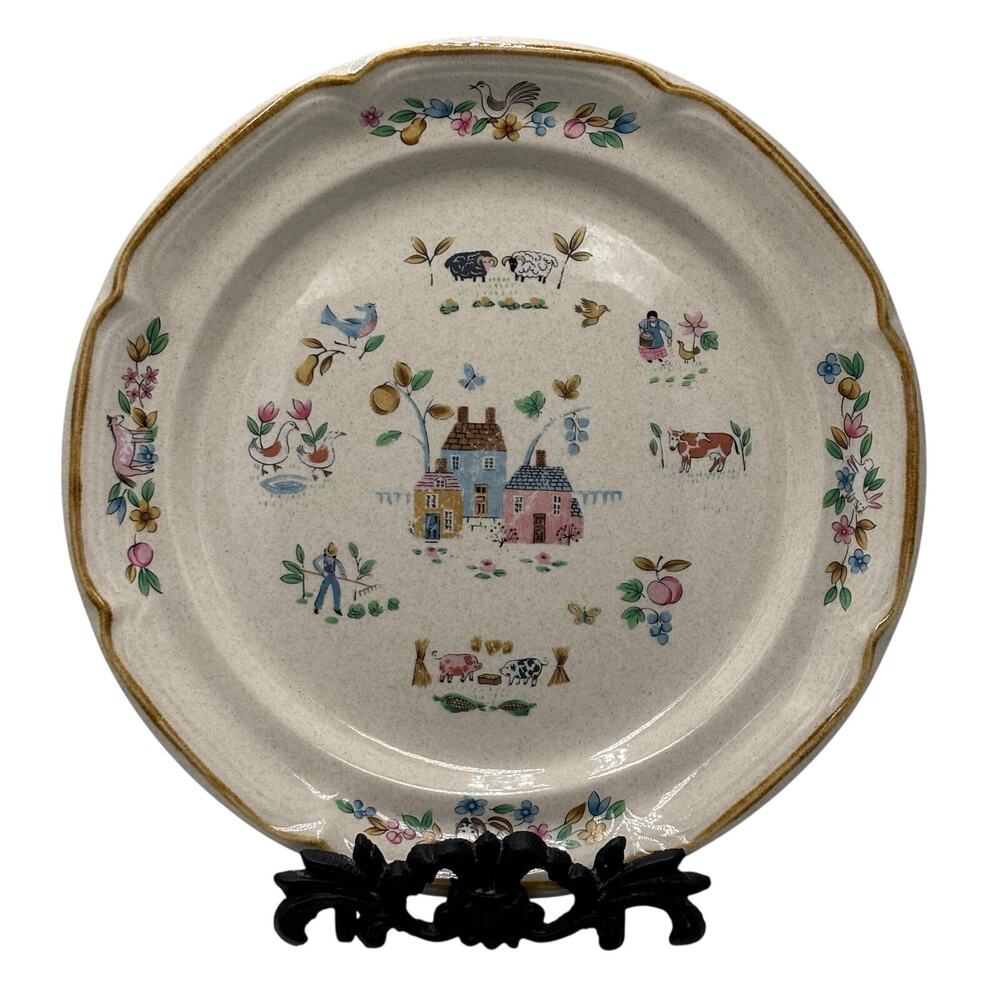International Stoneware Vintage Heartland Pattern  Stoneware Japan Dinner Plate - Picture 11 of 13
